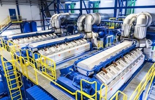 6KV 11KV 13.8KV HFO Generator Set Water Cooled For Power Plant