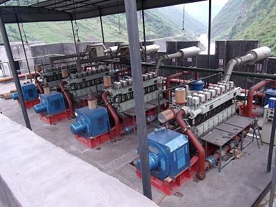 6KV 11KV 13.8KV HFO Generator Set Water Cooled For Power Plant