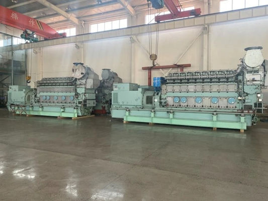 Low Speed Heavy Fuel Oil Generator 4MW-77MW High Efficiency Diesel Generator