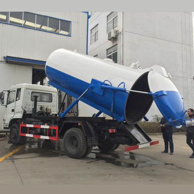 10000L Sewage Suction Truck Cummins 170hp Sewage Vacuum Pump Truck