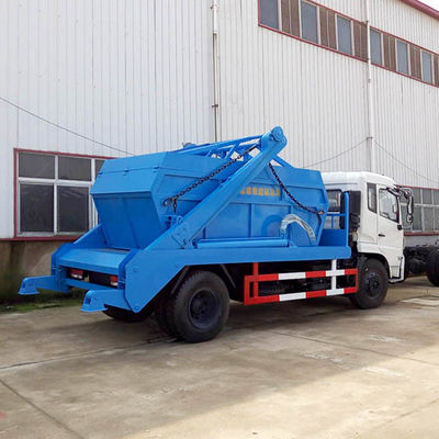 ISUZU 600P 6cbm Swing Arm Garbage Truck With ISUZU 120hp Engine