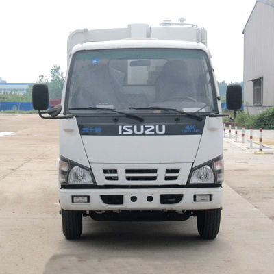 ISUZU 600P 6cbm Swing Arm Garbage Truck With ISUZU 120hp Engine