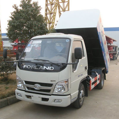 Foton Forland Sealed Dump Garbage Truck With Garbage Container