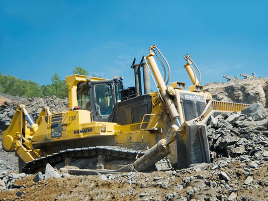 Yellow Crawler Bulldozer D475A-5E0 Komatsu Bulldozer Low Noise