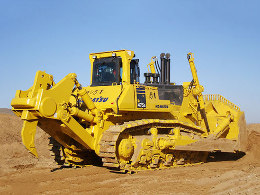 Yellow Crawler Bulldozer D475A-5E0 Komatsu Bulldozer Low Noise