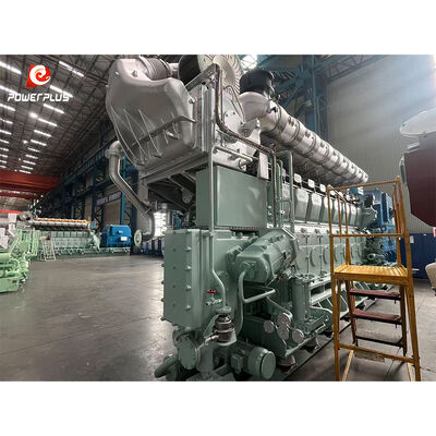 7MW Gas Generator Set Powerplus 18MV320G High Efficiency Industrial Power Generation System for Factory Use