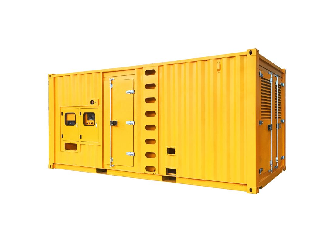 Recycled Used Generator Weatherproof Enclosure Generator Yellow
