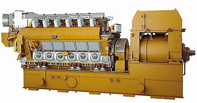5000kW 14000kW Caterpillar Dual Fuel Generator 12CM46DF Engine