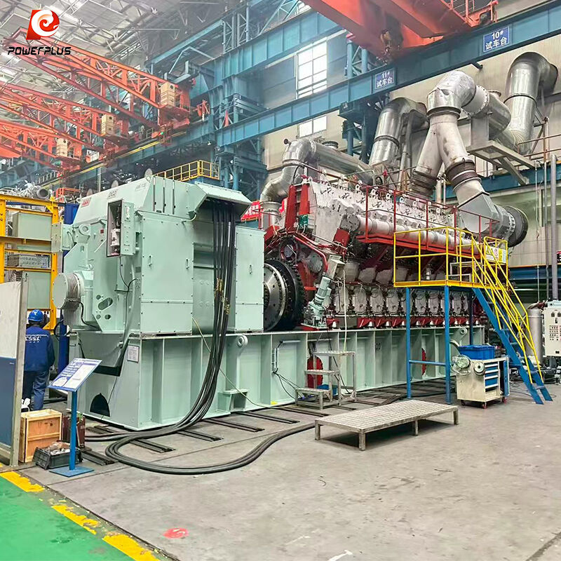 7MW Gas Generator Set Powerplus 18MV320G High Efficiency Industrial Power Generation System for Factory Use